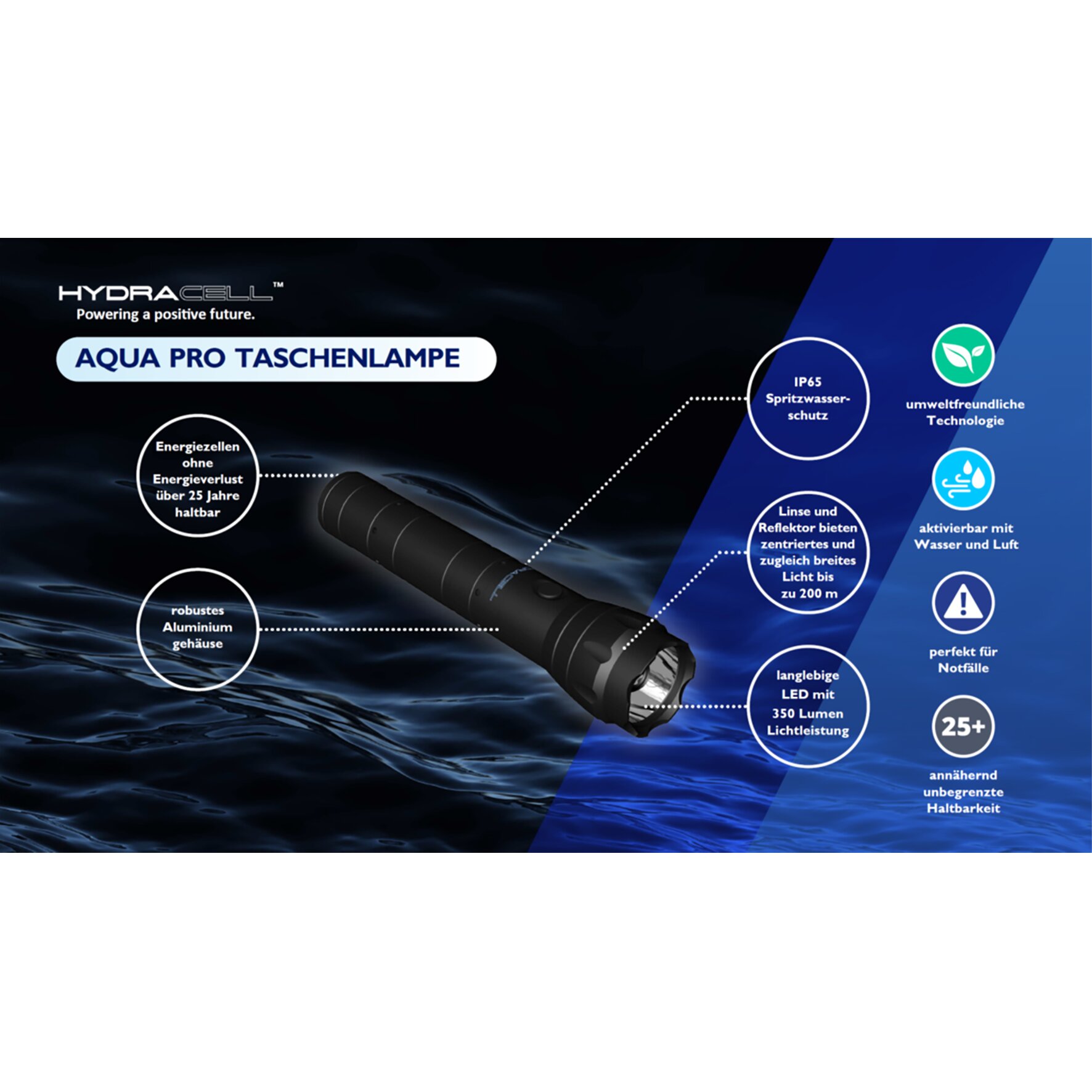Taschenlampe HydraCell AQUA PRO