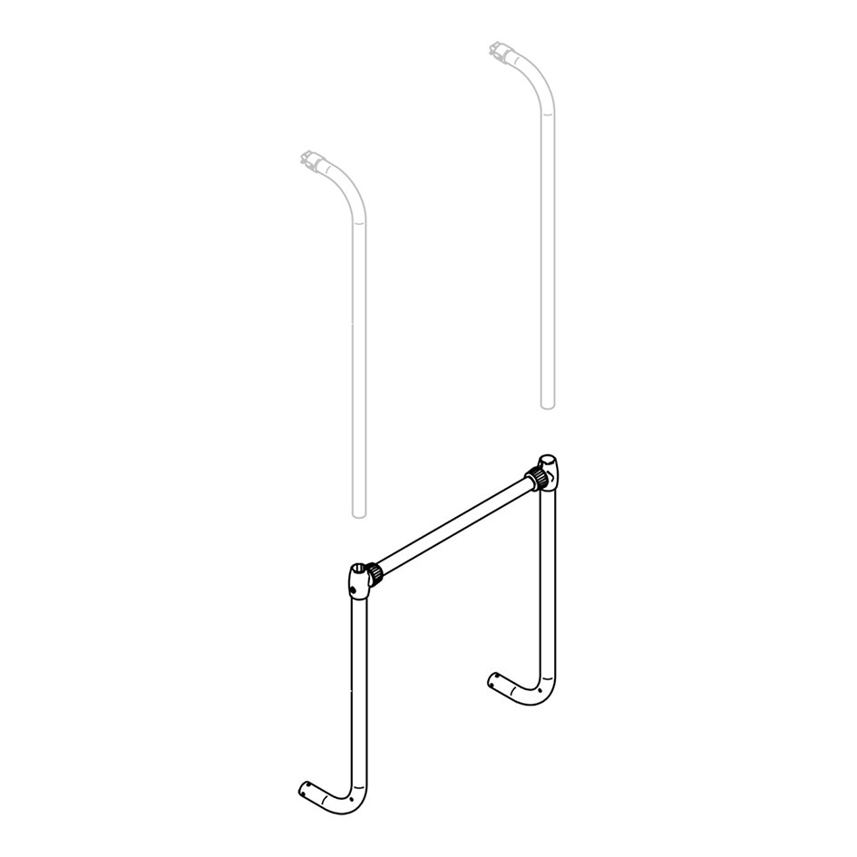 Tragrahmen-Querstrebe & unterer Tragarm Thule Sport G2, Satz links und rechts
