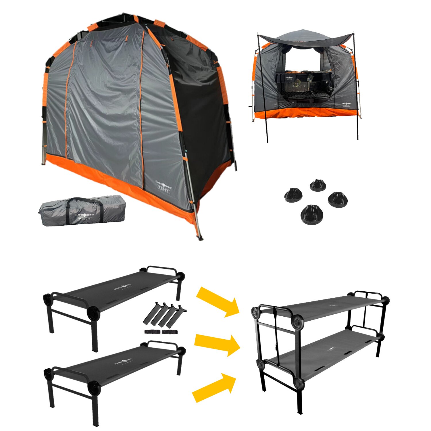 Feldbett Bundle Basic Single L für 2 Personen