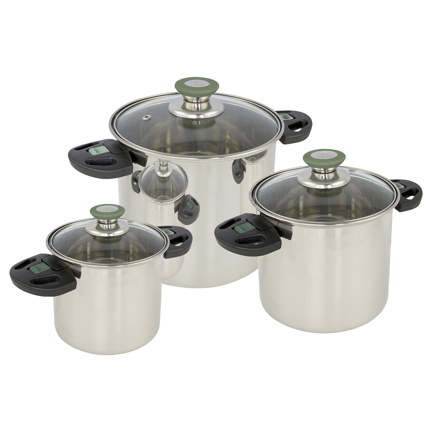 Edelstahl-Kochtopfset Elegance Compact