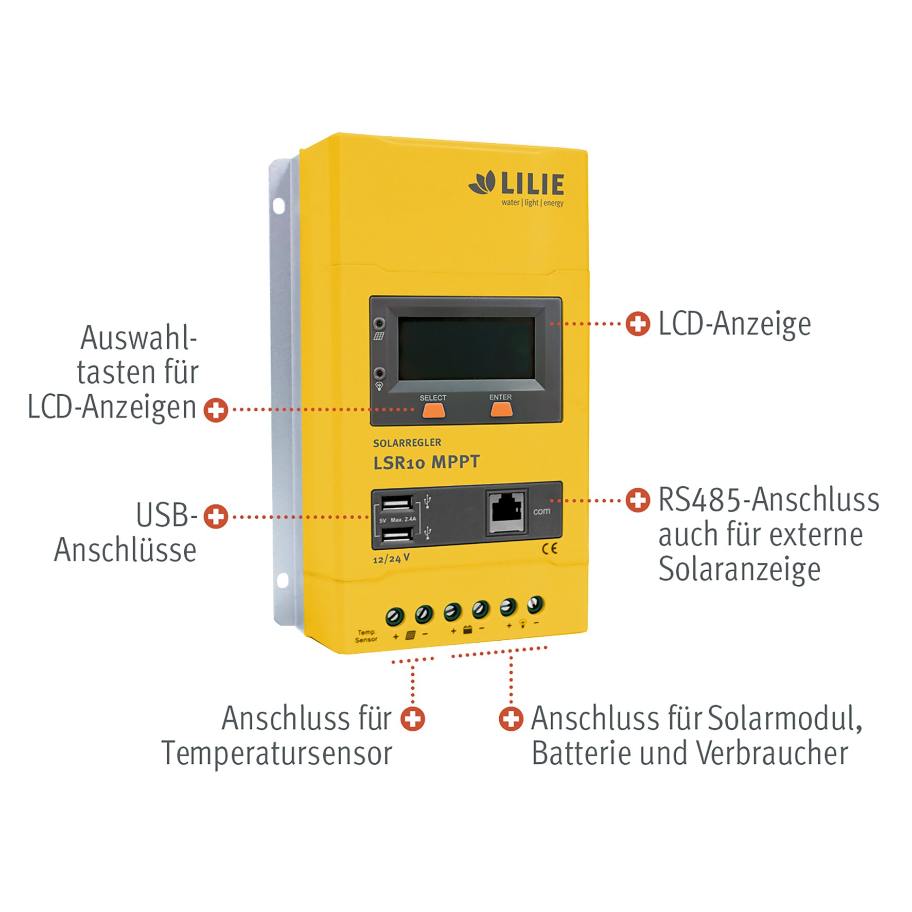 Solarladeregler Serie LSR MPPT