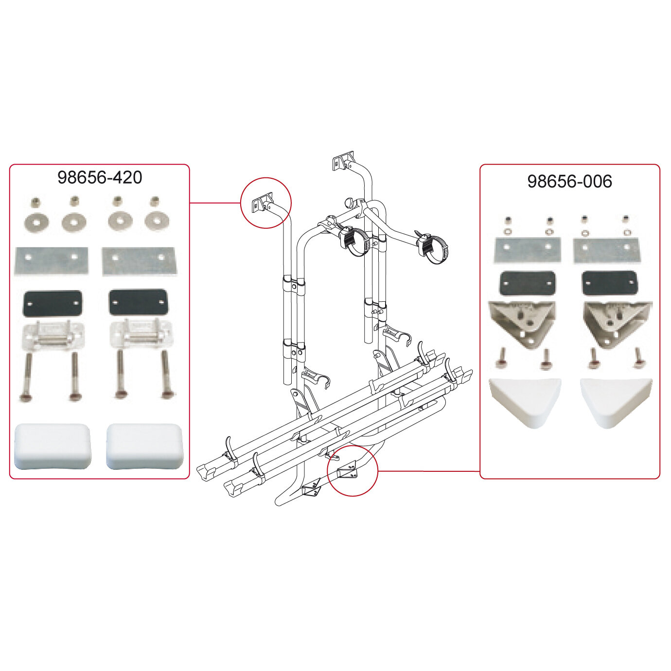 Oberes Befestigungskit CB 200 DB