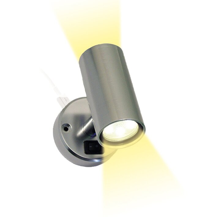 Aufbauspot Minitube D2 2 x 18 SMD USB