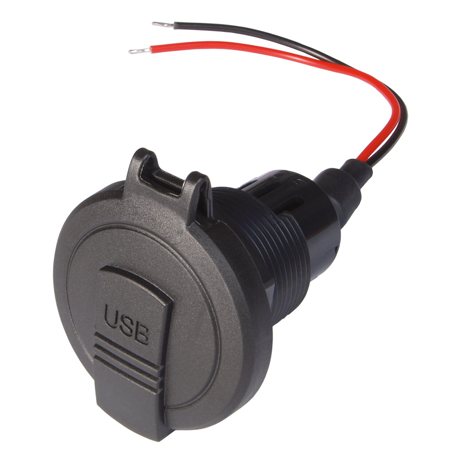 Power USB-C/A Doppelsteckdose mit Deckel IP 54