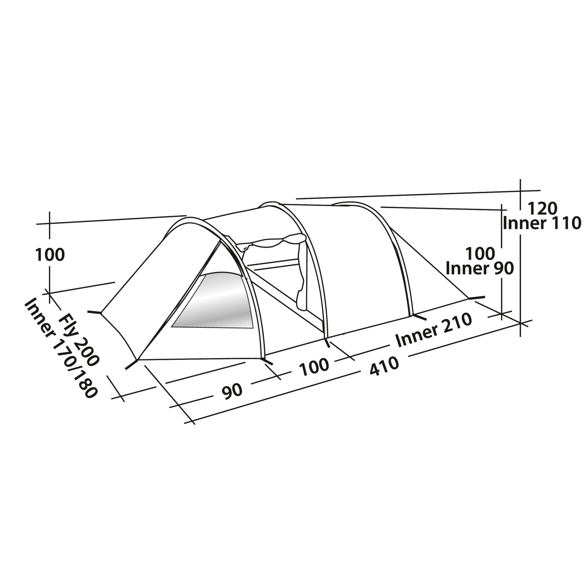 Tunnelzelt Spirit 300