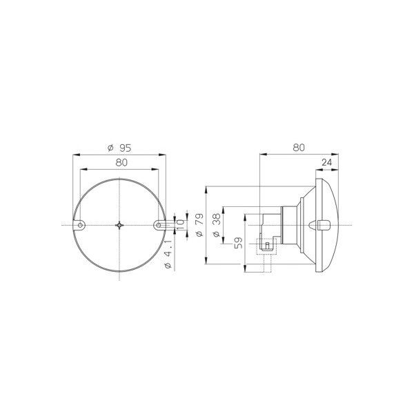 Blinker hinten gelb